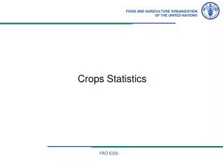 Crops Statistics