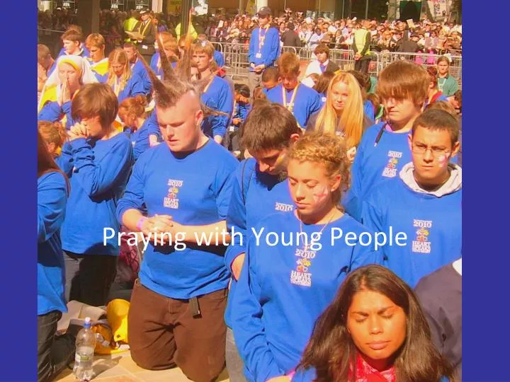 praying with young people