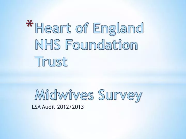 heart of england nhs foundation trust midwives survey