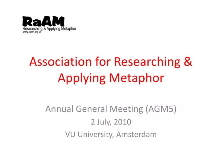 association for researching applying metaphor