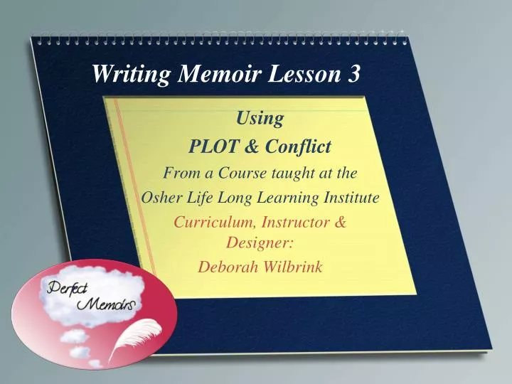 writing memoir lesson 3