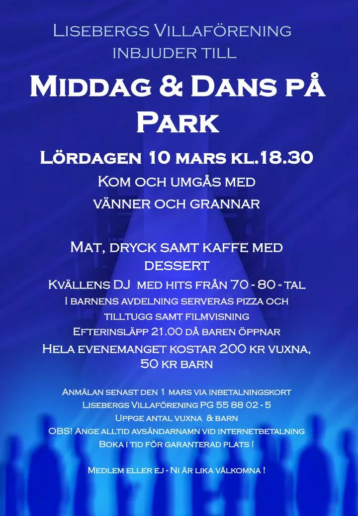 middag dans p park