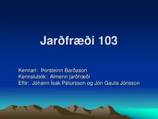 jar fr i 103