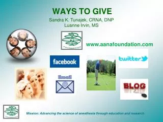 WAYS TO GIVE