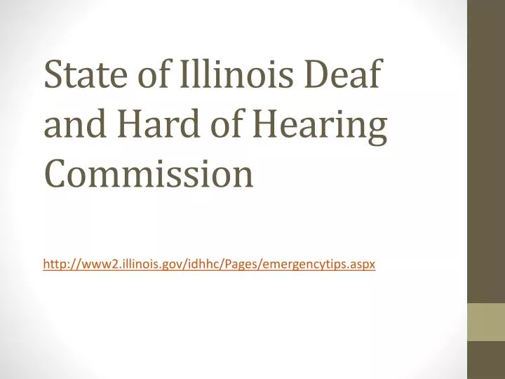 state of illinois deaf and hard of hearing commission