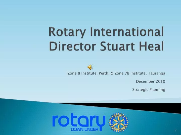 rotary international director stuart heal