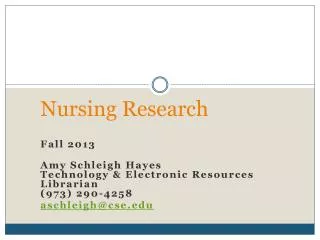 Nursing Research