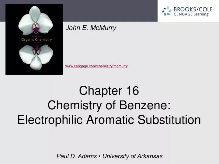chapter 16 chemistry of benzene electrophilic aromatic substitution