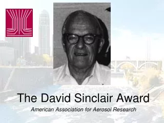 The David Sinclair Award