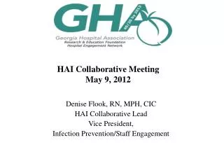 HAI Collaborative Meeting May 9 , 2012