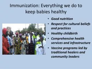 Immunization: Everything we do to keep babies healthy