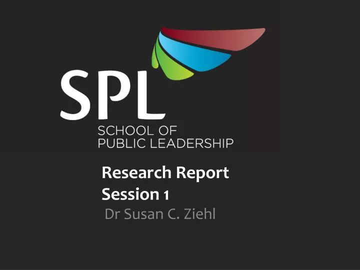 research report session 1