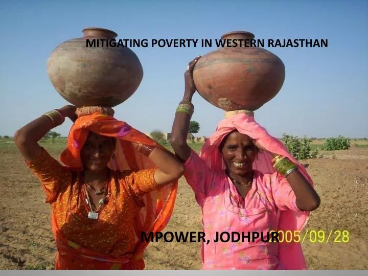 mitigating poverty in western rajasthan