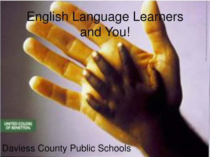english language learners and you