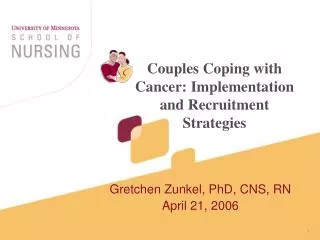 Couples Coping with Cancer: Implementation and Recruitment Strategies