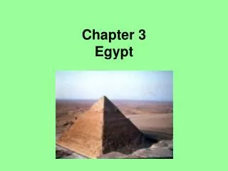 Chapter 3 Egypt