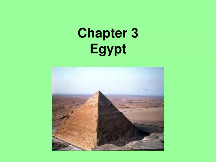 chapter 3 egypt