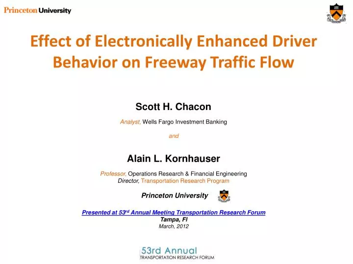 effect of electronically enhanced driver behavior on freeway traffic flow