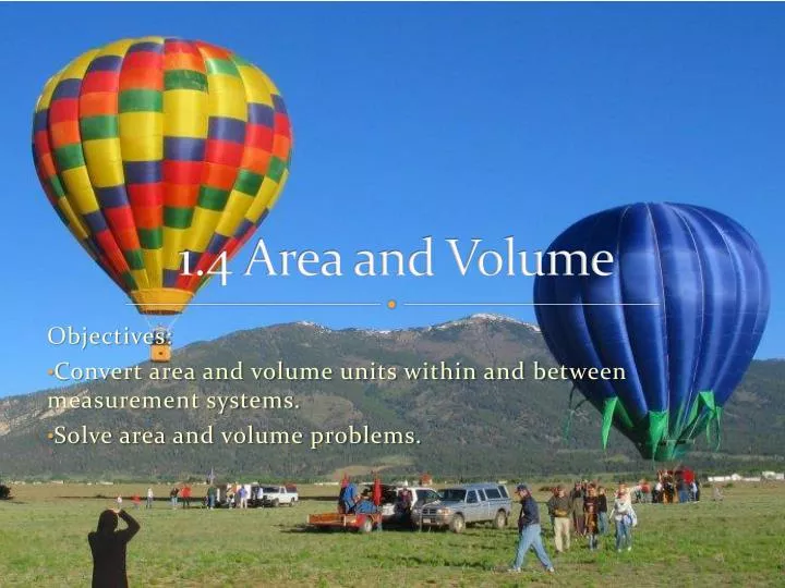 1 4 area and volume