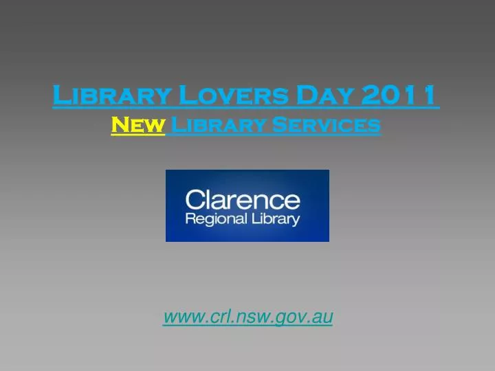 library lovers day 2011 new library services