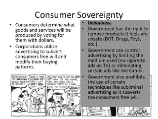 Consumer Sovereignty