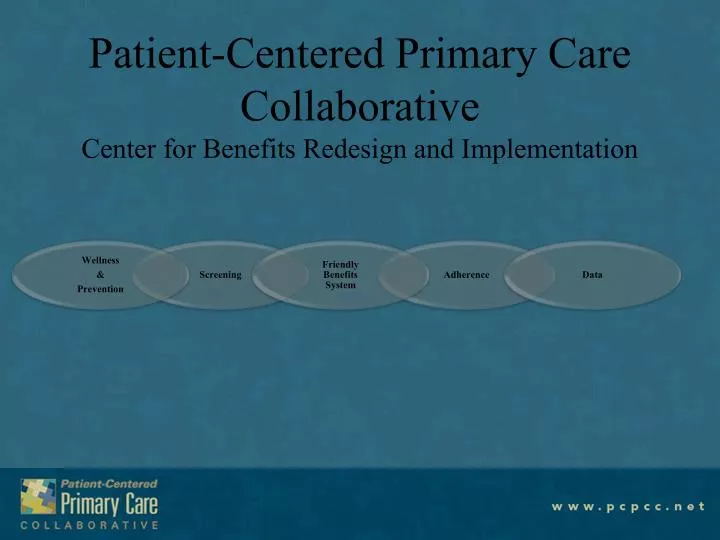 patient centered primary care collaborative center for benefits redesign and implementation