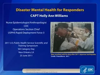 Disaster Mental Health for Responders