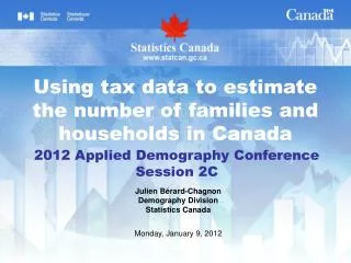 2012 Applied Demography Conference Session 2C
