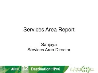 Services Area Report