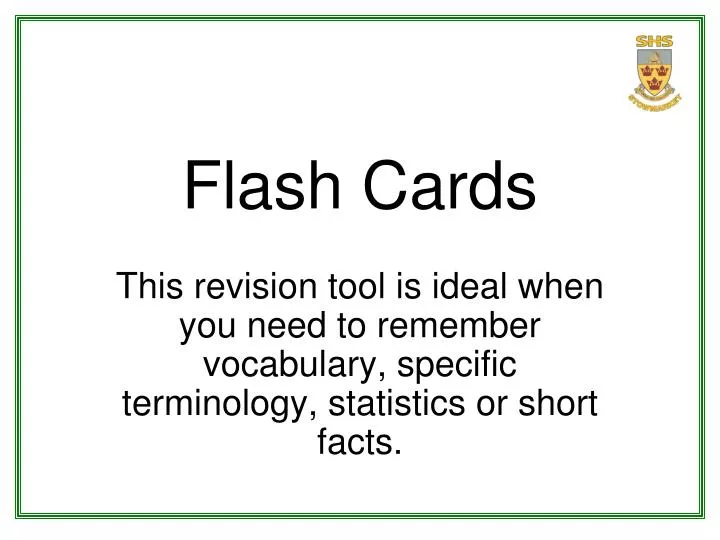 flash cards