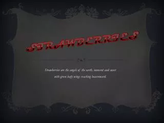 strawberries
