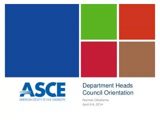 Department Heads Council Orientation