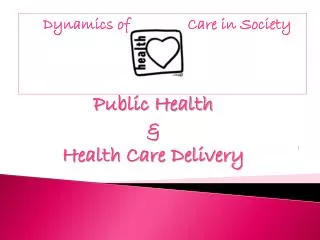 Dynamics of Care in Society