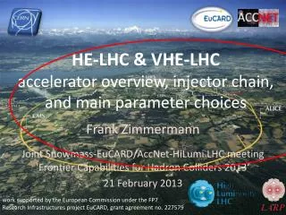 HE-LHC &amp; VHE-LHC accelerator overview, injector chain, and main parameter choices