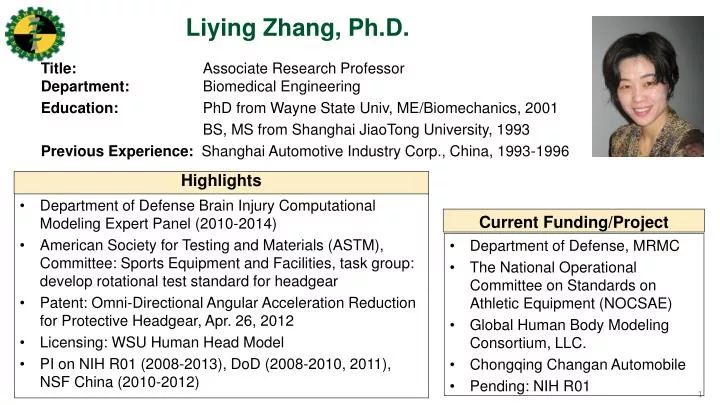 liying zhang ph d
