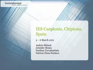IES Caepionis , Chipiona , Spain