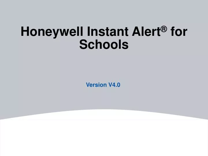 honeywell instant alert for schools