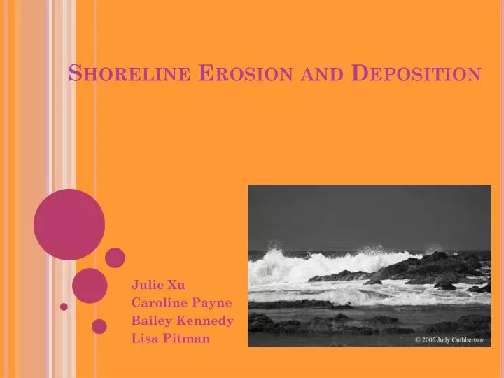 shoreline erosion and deposition