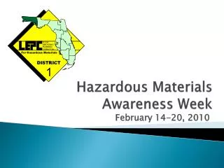 Hazardous Materials Awareness Week