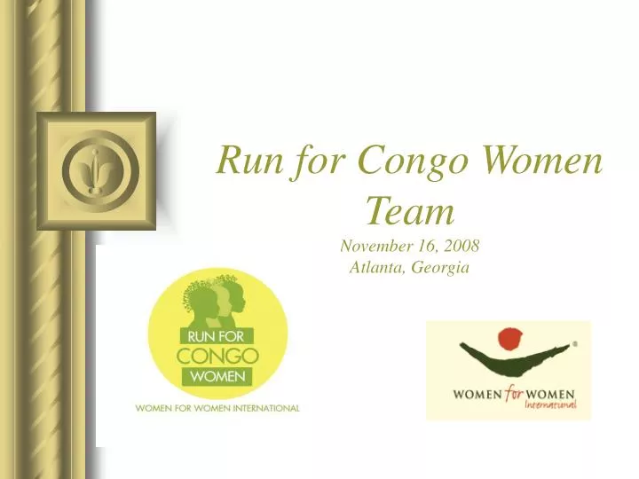 run for congo women team november 16 2008 atlanta georgia