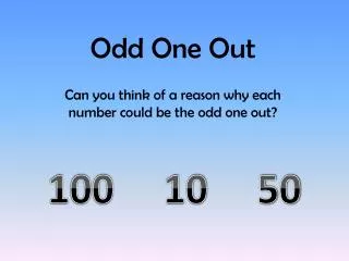 odd one out