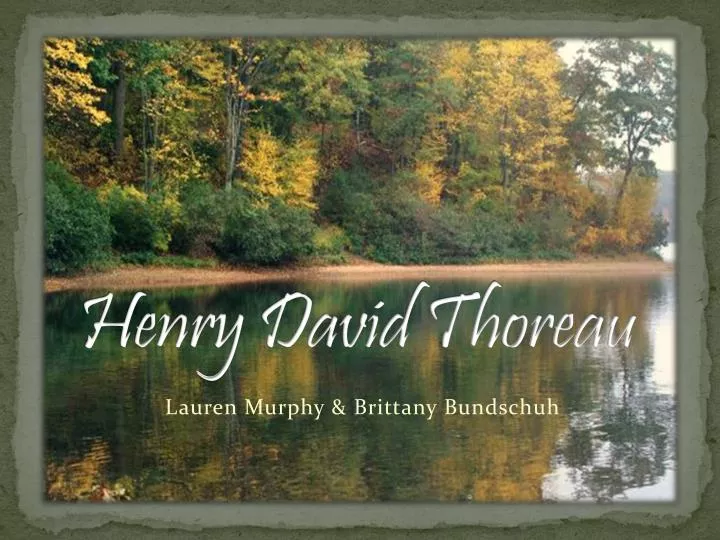 henry david thoreau