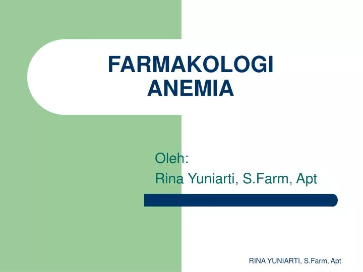 farmakologi anemia