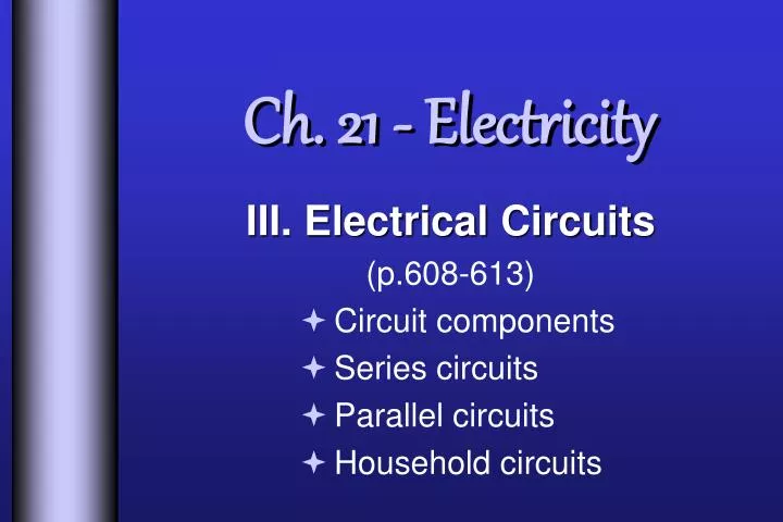 ch 21 electricity