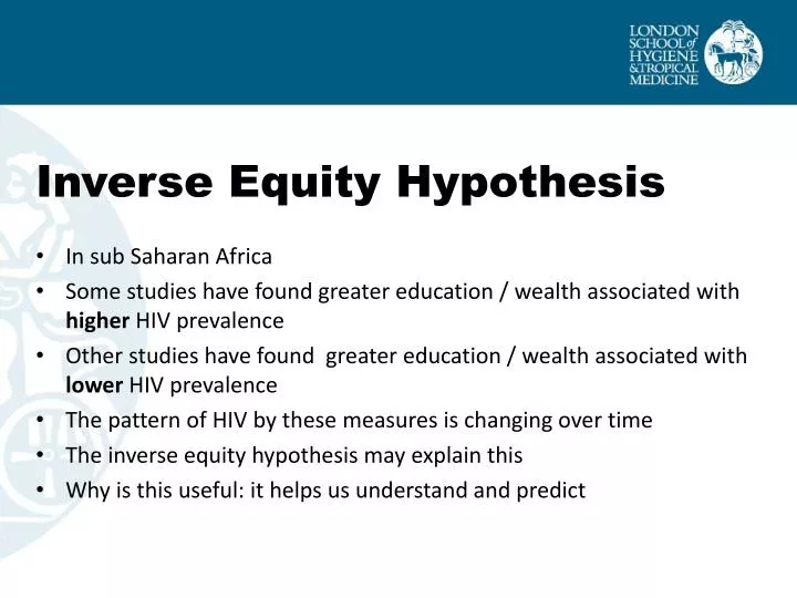inverse equity hypothesis