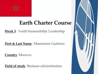 Earth Charter Course