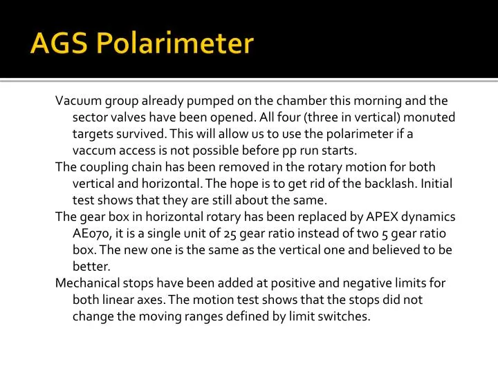 ags polarimeter