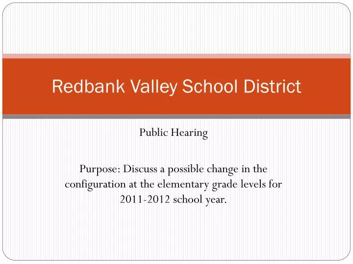 redbank valley school district