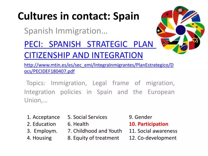 cultures in contact spain