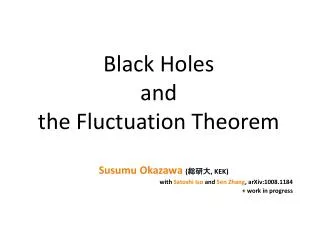 Black Holes and the Fluctuation Theorem